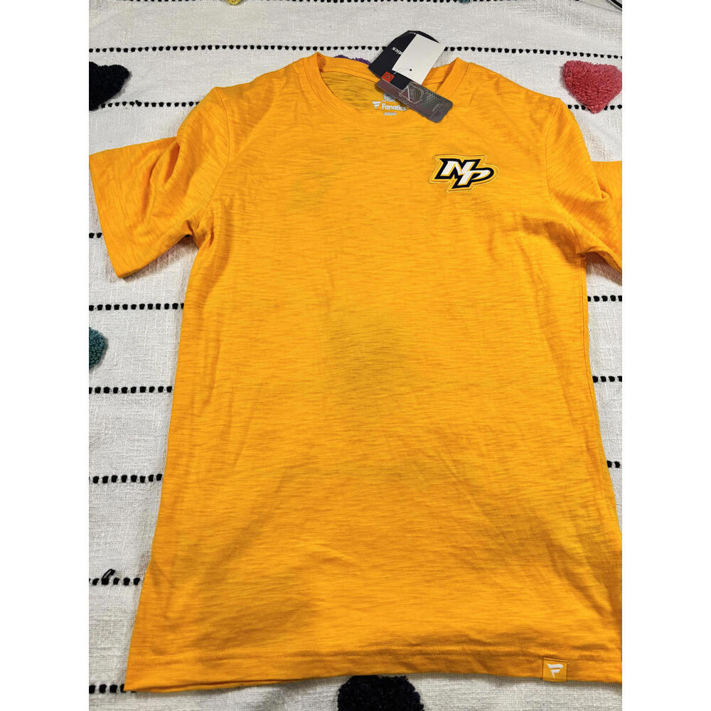 Nashville Predators Men's Size Small Short‎ Sleeve T-Shirt - Yellow NHL